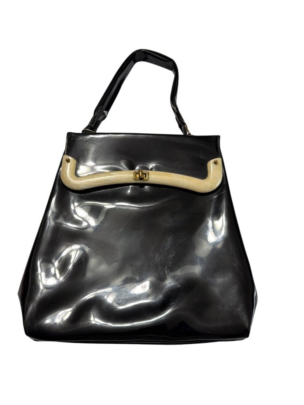 Vintage Patent Purse With Lucite